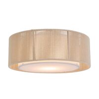 Batten Fix Light B22 400mm Natural Rope White Cusco Telbix