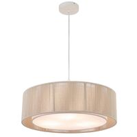 Pendant Light 3 Light E27 500mm Natural Rope White Cusco Telbix