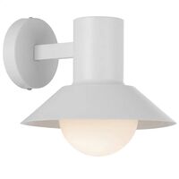 Outdoor Wall Light E14 IP44 Vintage Brass Opal Delore Telbix