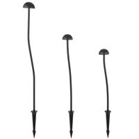 Post Light Set of 3 LED 24V 3000K IP65 Black Sand Enoki Telbix