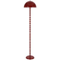 Floor Lamp E27 Foot Switch 1580mm Glossy Black Estiq Telbix