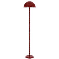 Floor Lamp E27 Foot Switch 1580mm Glossy Black Estiq Telbix