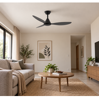 DC 3 BLADES 48" INCH BK CEILING FAN