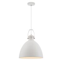 Pendant Light E27 400mm White Fabrica Telbix