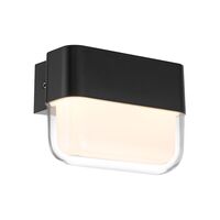 Outdoor Wall Light LED 3W Tri-Colour IP65 Black Sand Fadro Telbix