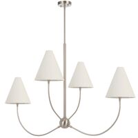 Pendant Light 4 Light E14 1220mm Antique Gold Ivory Farnix Telbix