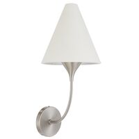 Wall Light E14 Nickel Ivory Farnix Telbix