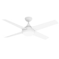 DC 4 BLADES 52" INCH WH CEILING FAN WITH LED LIGHT