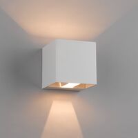 Outdoor Wall Light LED 5W Tri-Colour IP65 White Sand Flip Telbix