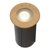 Inground Light LED 1W 24V 3000K 45mm Natural Brass Halon Telbix