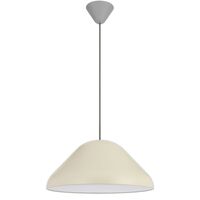 Pendant Light E27 440mm Beige Satin Hanami Telbix