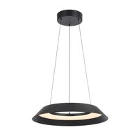 Pendant Light LED 22W 3000K Dimmable 430mm Black Sand Hovin Telbix
