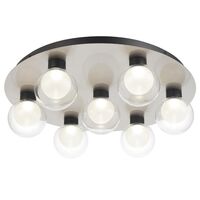 Ceiling Light LED 40W 4000K Dimmable 650mm Nickel Clear Invar Telbix