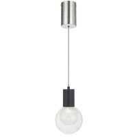 Pendant Light LED 6W 4000K Dimmable 130mm Nickel Clear Invar Telbix