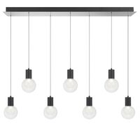 Bar Pendant Light LED 40W 4000K 1330mm Nickel Clear Invar Telbix