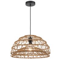 Pendant Light E27 450mm Black Ivalo Telbix
