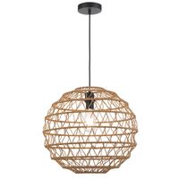 Pendant Light E27 450mm Black Ivalo Telbix