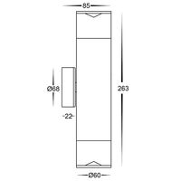 UP DOWN ALUMINIUM MATT BK