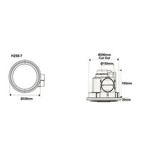 Exhaust fan round no light