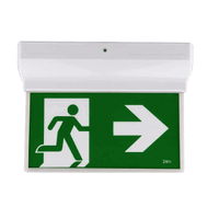 SLIM SURFACE MOUNT EXIT SIGN BK