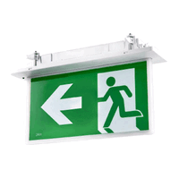 SLIM RECESSED EMERGENCY SIGN BK