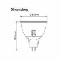 MR16 GLOBES 5W TRI COLOR