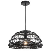 Pendant Light E27 600mm Black Ivalo Telbix