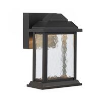 Outdoor Wall Light LED 12W 3000K 240mm Black Sand Jovaro Telbix