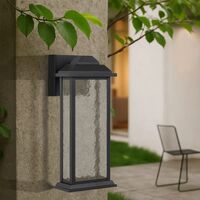 Outdoor Wall Light LED 12W 3000K 380mm Black Sand Jovaro Telbix