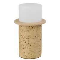 Table Lamp LED 6W 2700K Inline Switch Travertino Beige Kolisa Telbix