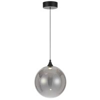 Pendant Light LED 4W 3000K 250mm Black Clear Kupla Telbix