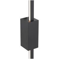 Wall Light LED 24W 3000K 1200mm Black Sand Madras Telbix