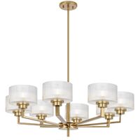 Pendant Light 8 Light E14 860mm Black Matt Clear Moreno Telbix