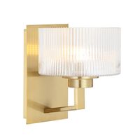 Wall Light E14 Antique Gold Clear Moreno Telbix