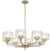 Pendant Light 8 Light G9 860mm Antique Silver Clear Moreno Telbix