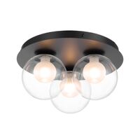 Ceiling Light 3 Light G9 290mm Matt Gold Opal Glass Mosari Telbix