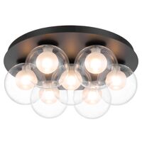 Ceiling Light 7 Light G9 390mm Matt Gold Opal Glass Mosari Telbix