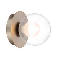 Wall Light G9 Matt Black Opal Glass Mosari Telbix