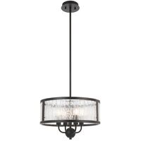 Pendant Light 4 Light E14 405mm Antique Gold Clear Norel Telbix