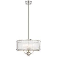 Pendant Light 4 Light E14 405mm Antique Gold Clear Norel Telbix