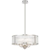Pendant Light 6 Light E14 500mm Black Clear Norel Telbix