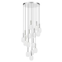 Pendant Light 15 Light LED 45W 3000K 690mm Chrome Clear Obris Telbix
