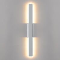Outdoor Wall Light LED 14W Tri-Colour Matt White Ostel Telbix