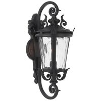 Outdoor Wall Light E27 IP44 540mm Black Clear Pedral Telbix