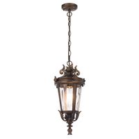 Pendant Light E27 IP44 180mm Black Clear Pedral Telbix