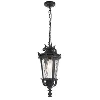 Pendant Light E27 IP44 230mm Black Clear Pedral Telbix