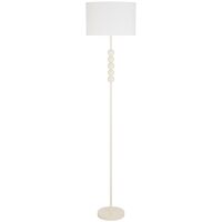 Floor Lamp E27 Foot Switch 1570mm Matt Gold Ivory Poetix Telbix
