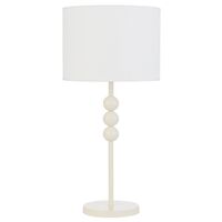 Table Lamp E27 Inline Switch Beige Ivory Poetix Telbix