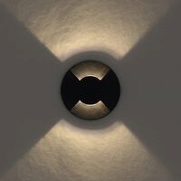 Inground Light 24V LED 3W 3000K IP65 2 Way Black Raker Telbix