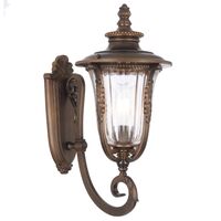 Outdoor Wall Light E27 IP44 550mm Bronze Clear Ramiro Telbix
